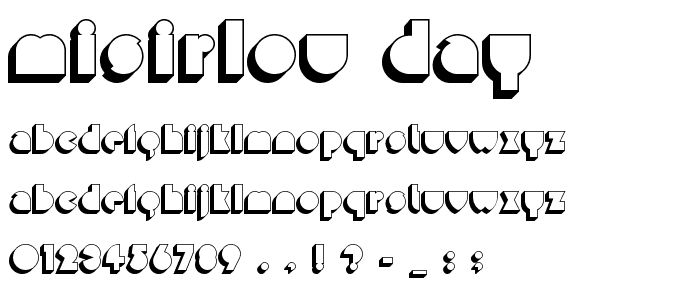 Misirlou Day font